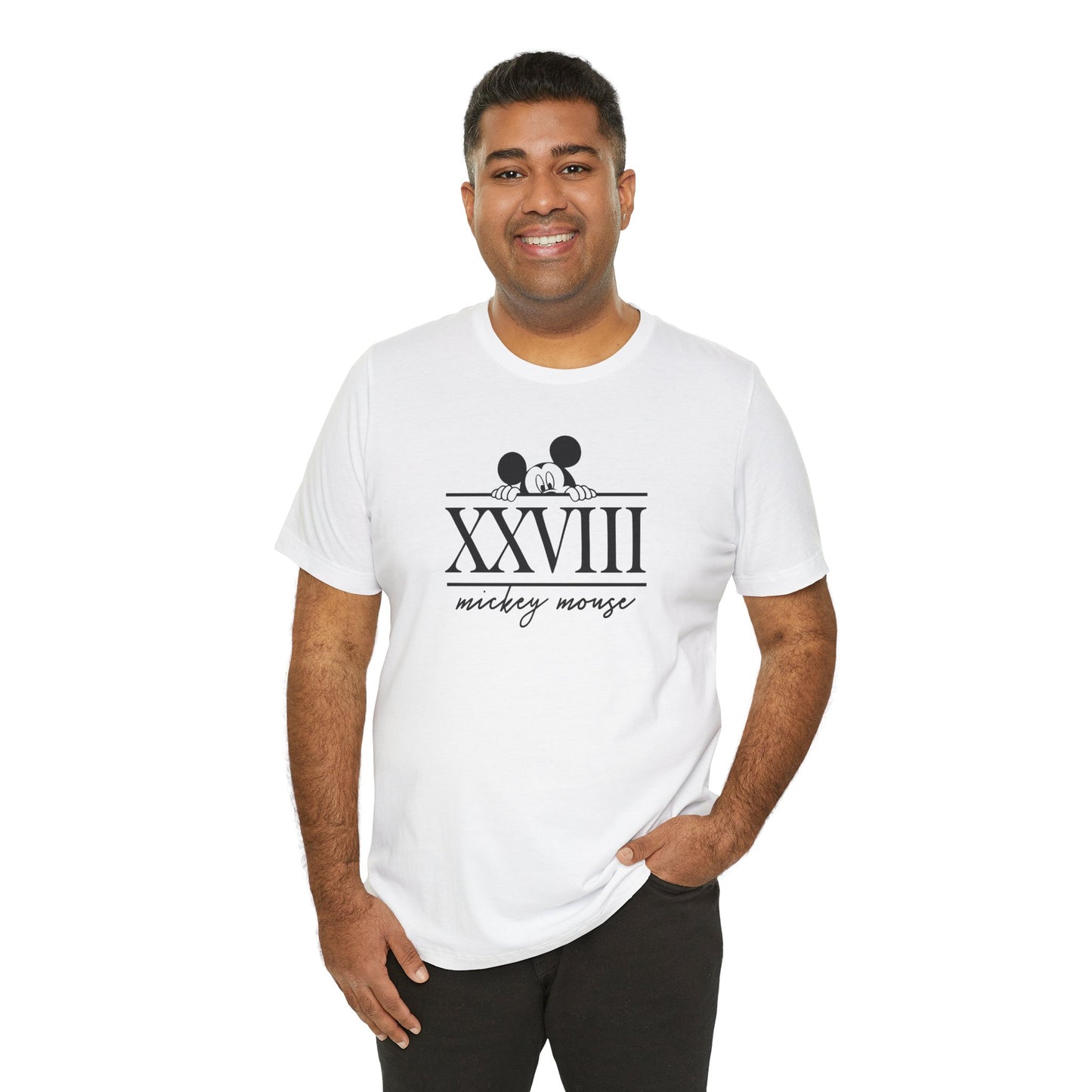 Mickey Mouse Roman Numeral 28 Tee