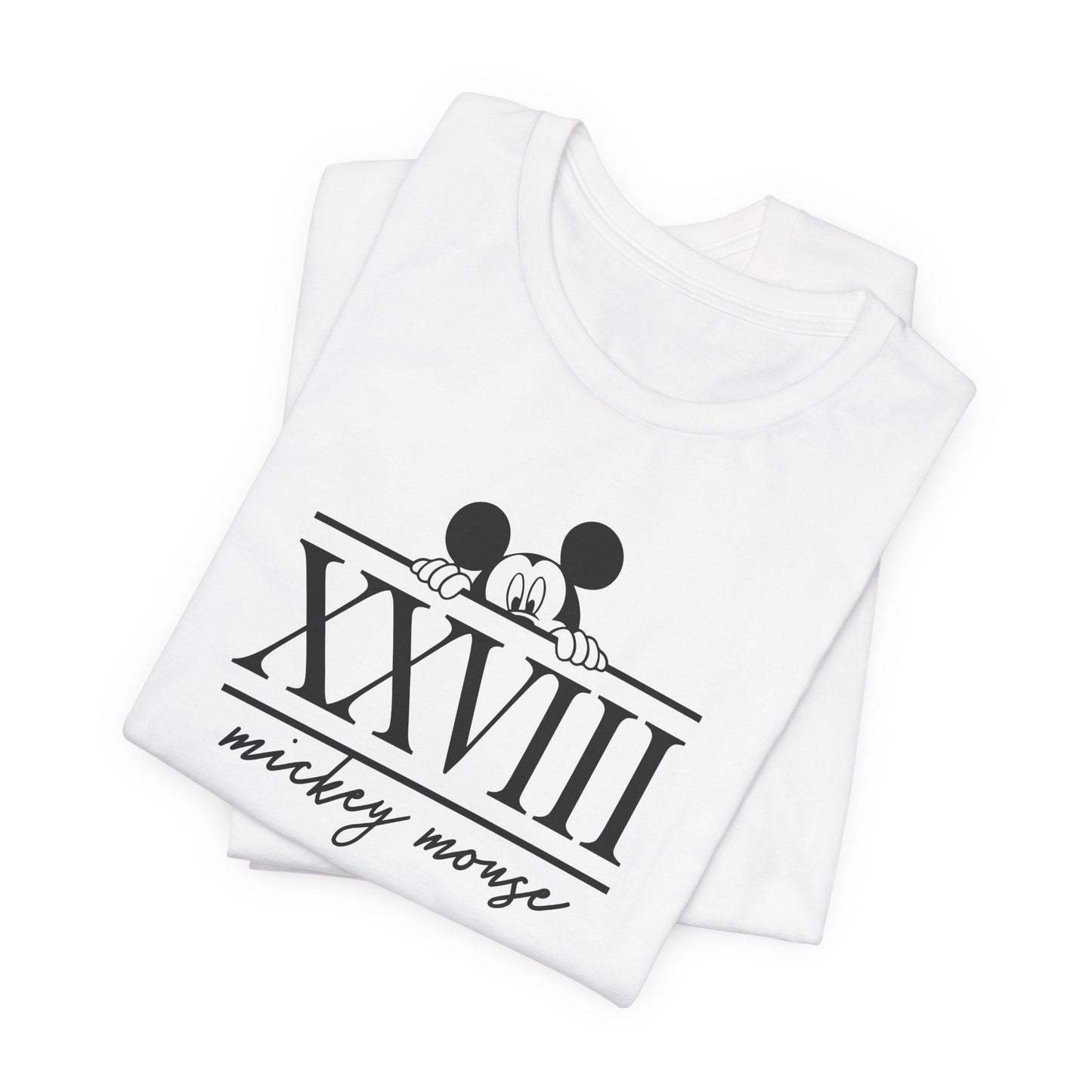Mickey Mouse Roman Numeral 28 Tee