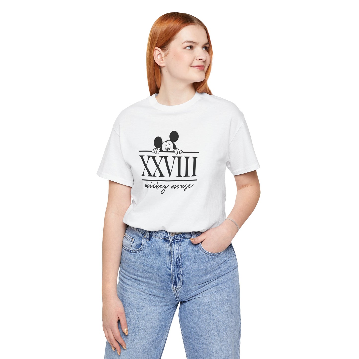 Mickey Mouse Roman Numeral 28 Tee