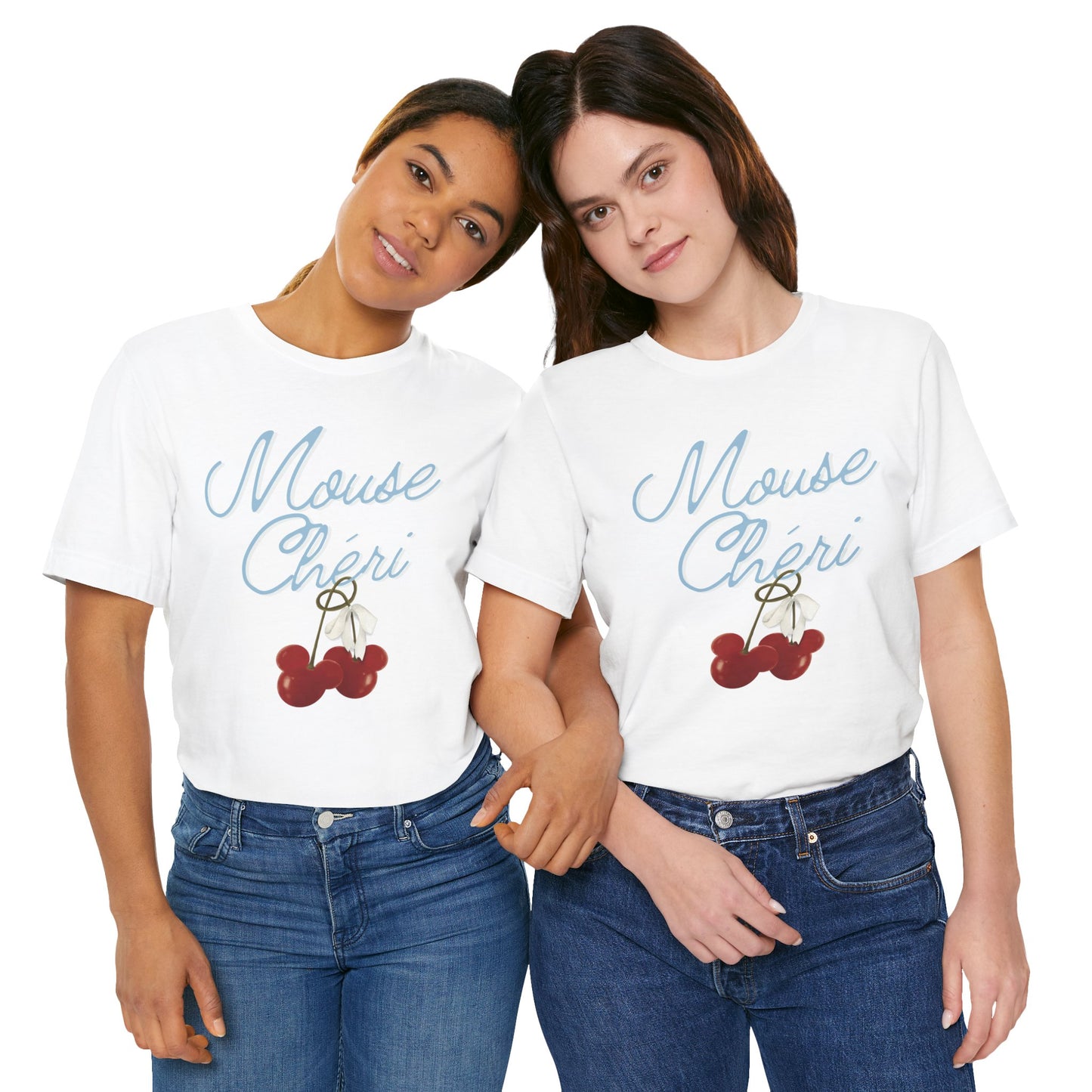 Mouse Cheri Mickey Cherries Unisex Jersey Short Sleeve Tee