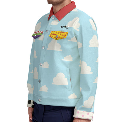 Toy Story Inspired Unisex Lapel Jacket With Pockets