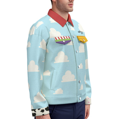 Toy Story Inspired Unisex Lapel Jacket With Pockets
