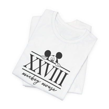 Mickey Mouse Roman Numeral 28 Tee