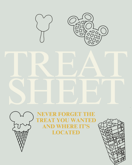 Disney Printable Treat Sheet