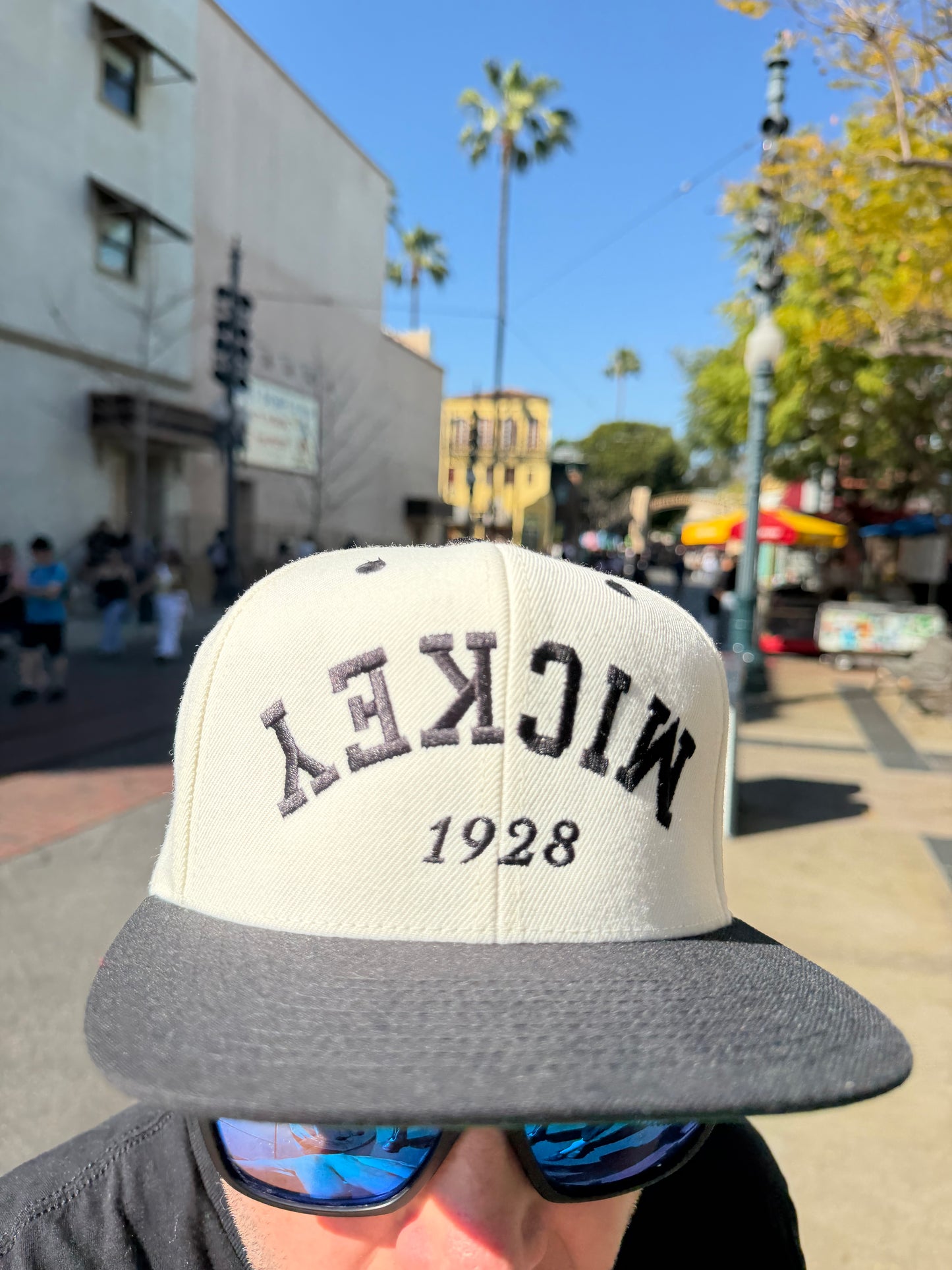 Upside Down Mickey Snapback Hat