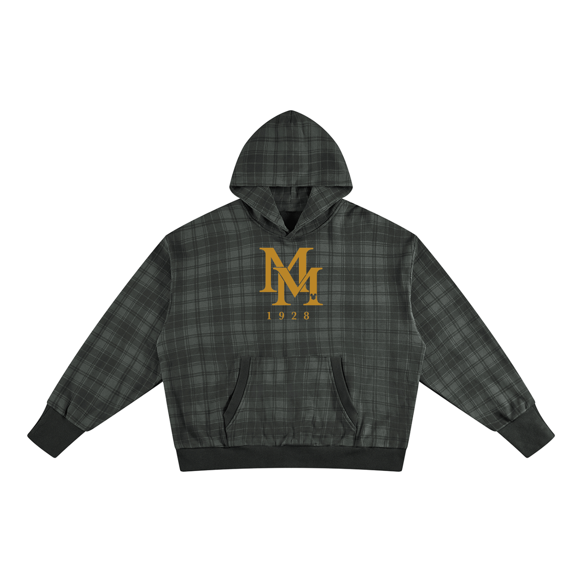 Mickey Inspired Plaid Heritage MM 1928 Holiday Unisex Hoodie