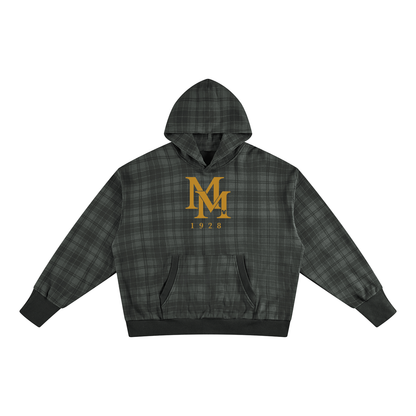 Mickey Inspired Plaid Heritage MM 1928 Holiday Unisex Hoodie