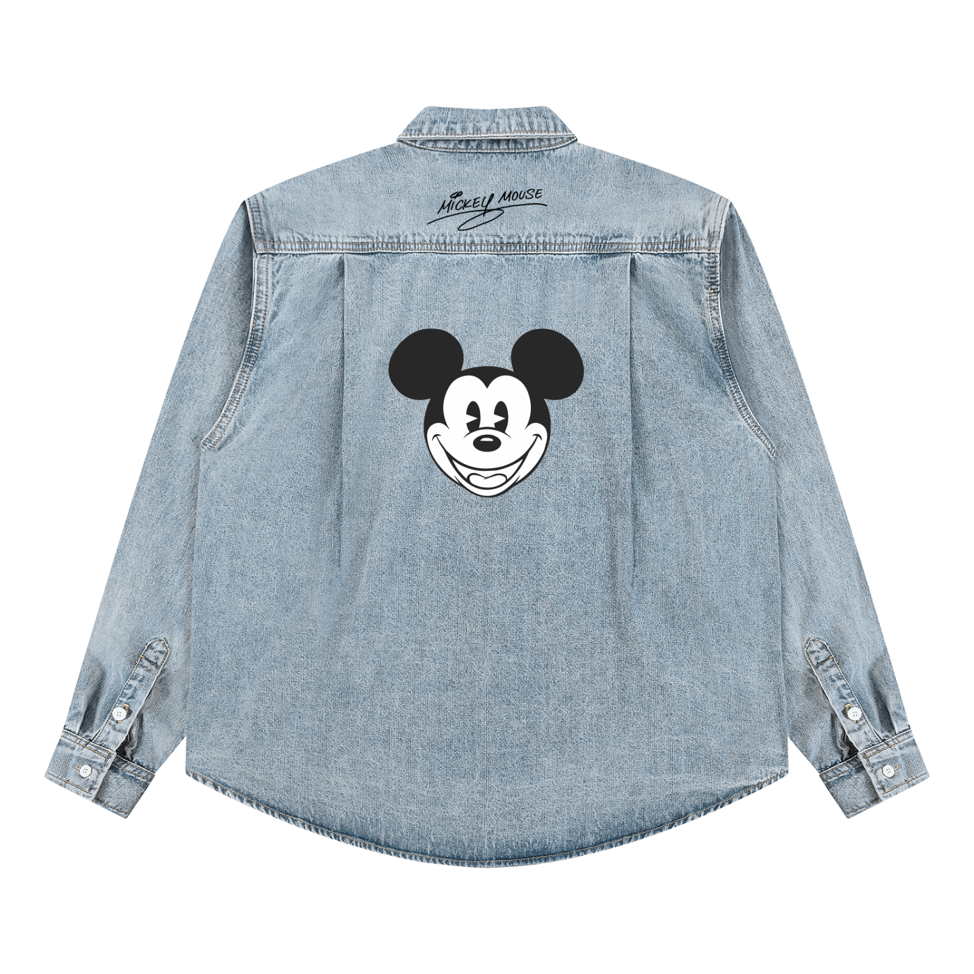 Mickey Element Double Sided Vintage Wash Denim Shirt