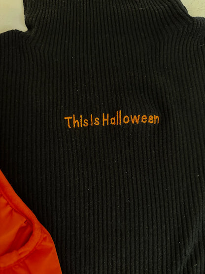 This Is Halloween Embroidered Ribbed Turtleneck