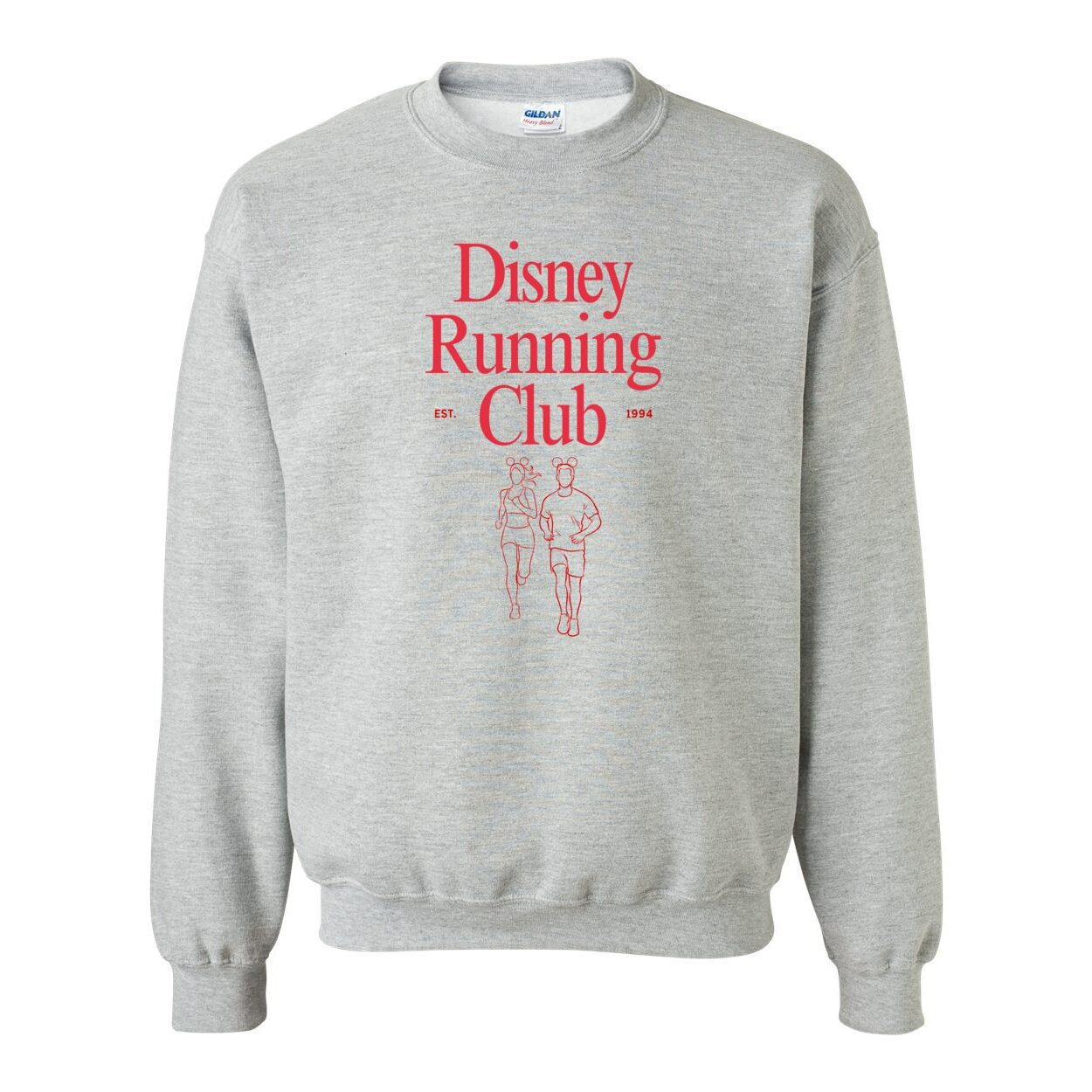 Disney Running Club Heavy Blend Crewneck Sweatshirt